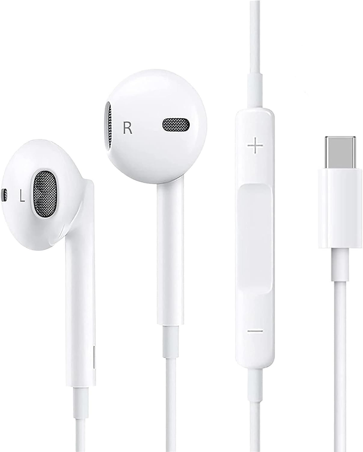 Cuffie USB C, Cuffie Type C Hi-Fi Stereo Con Microfono Auricolari USB Type C In-