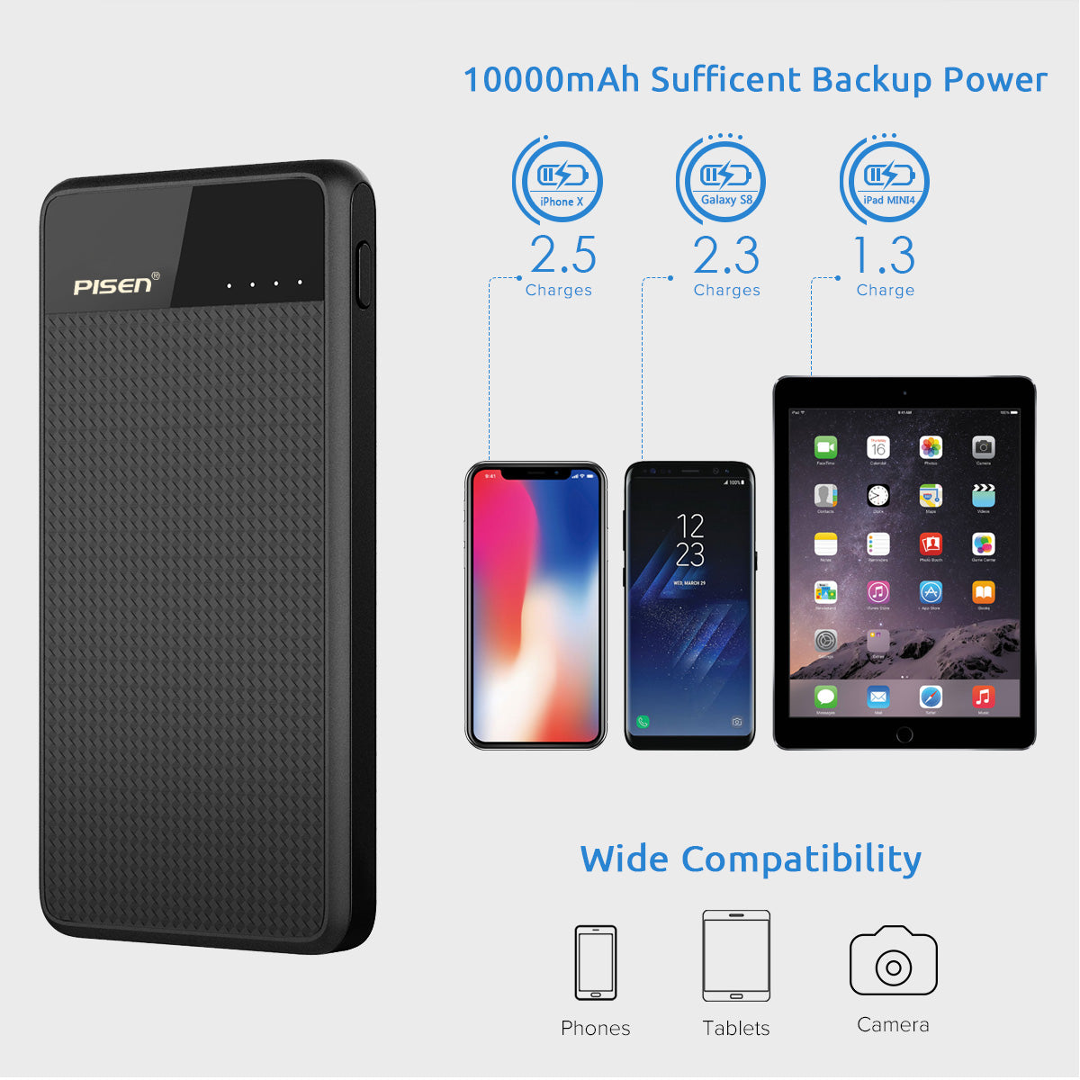 品胜移动电源2C 10000mAh
