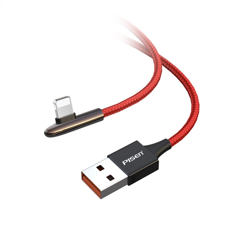 PISEN 数据线 L 型(迷你)适用于 iPhone 5/5s/6/6s/7/8/X … 1.2M