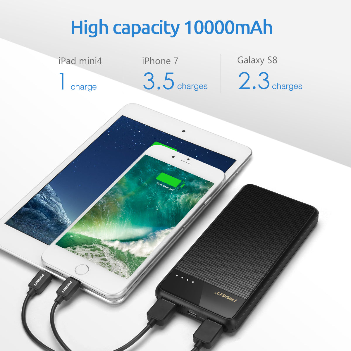 品胜移动电源2C 10000mAh