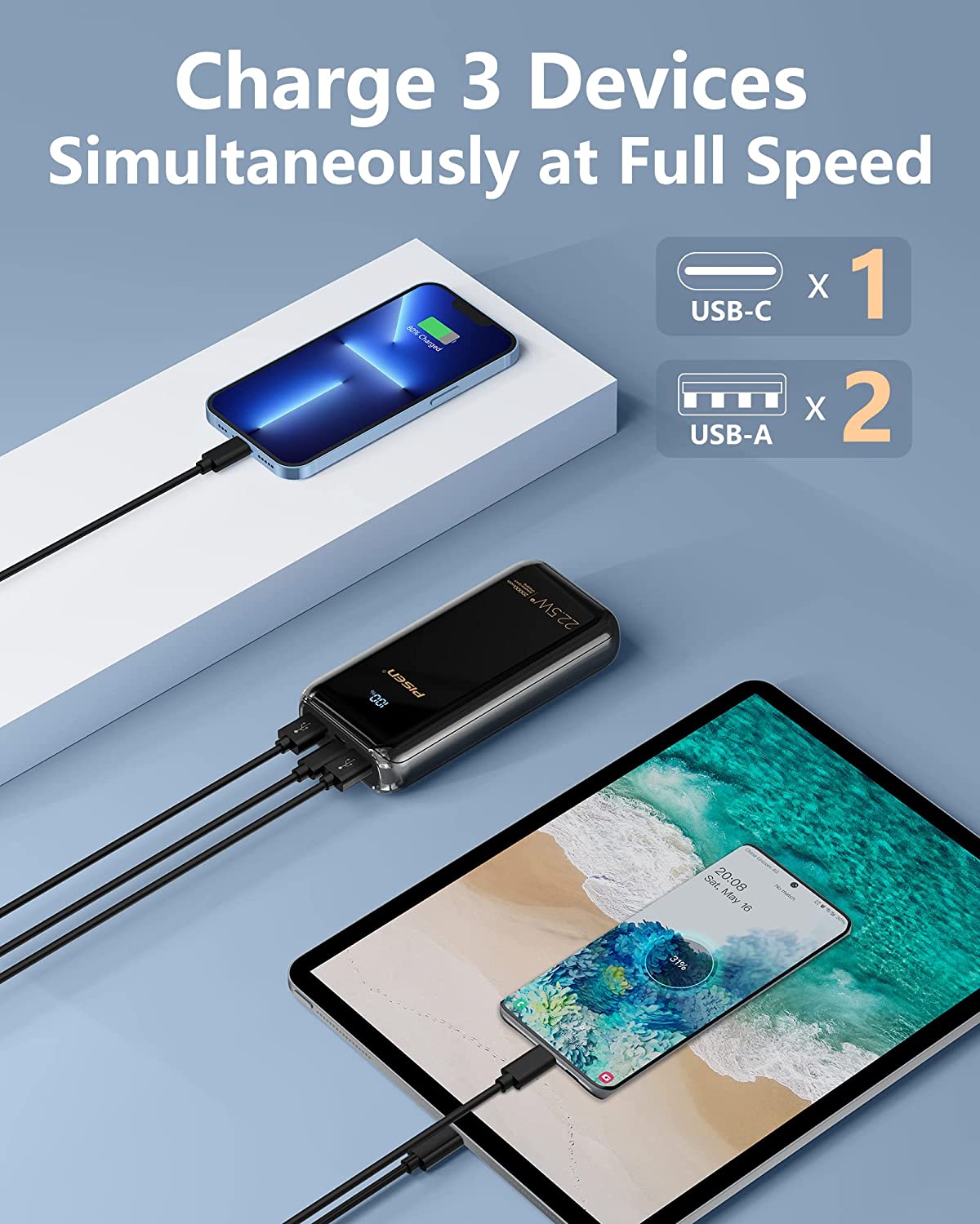 品胜移动电源 20000mAh 22.5W