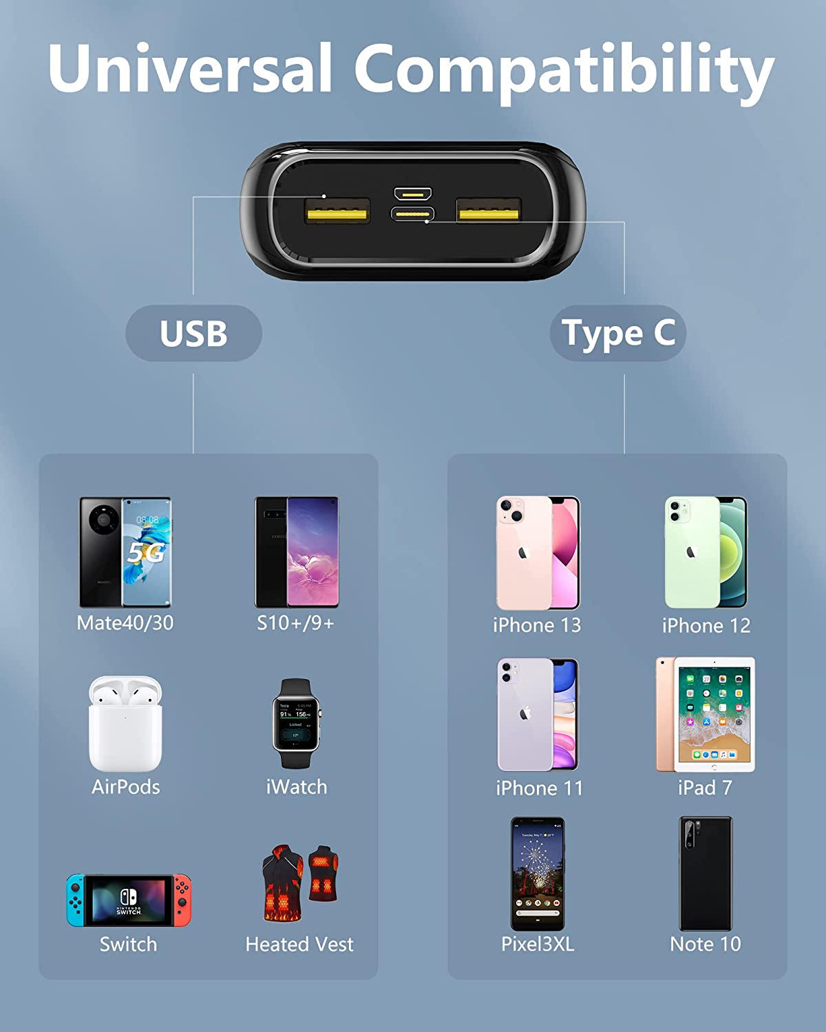 品胜移动电源 20000mAh 22.5W
