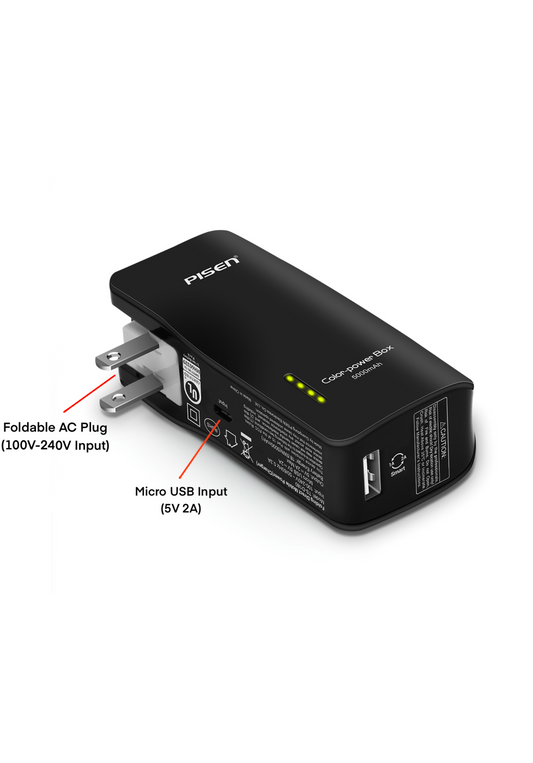 Pisen TS-D180 Portable Charger 5000mah Power Bank USB