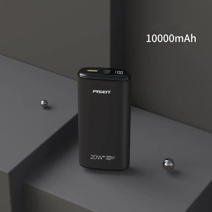 PISEN PowerBank 20W Con Display Digitale 10000mAh