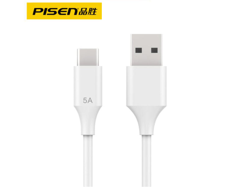 Pisen USB Type-C 转 USB 5.0A 超级充电 3.3 英尺电缆 1M